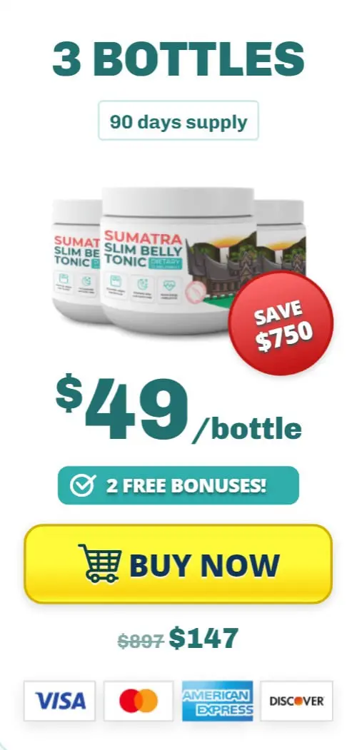 Sumatra Slim Belly Tonic - 3 Bottles